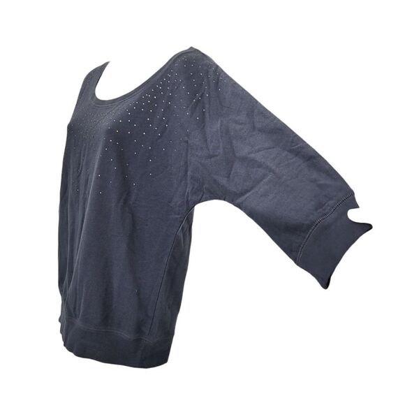 2/$20 Old Navy Grey Top Blouse 100% Cotton Size: Small - Picture 3 of 7